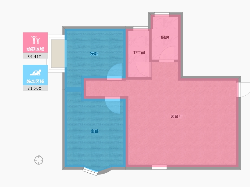 广东省-深圳市-嘉汇新城-54.14-户型库-动静分区