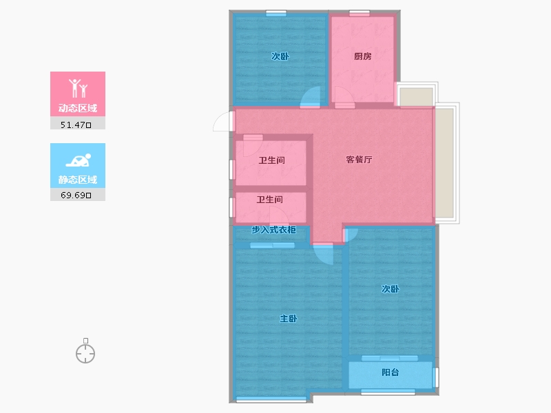 安徽省-宿州市-薛园新村-108.00-户型库-动静分区