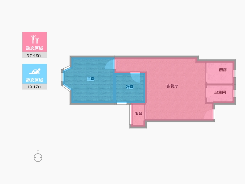 广东省-深圳市-益田花园豪园居-50.19-户型库-动静分区