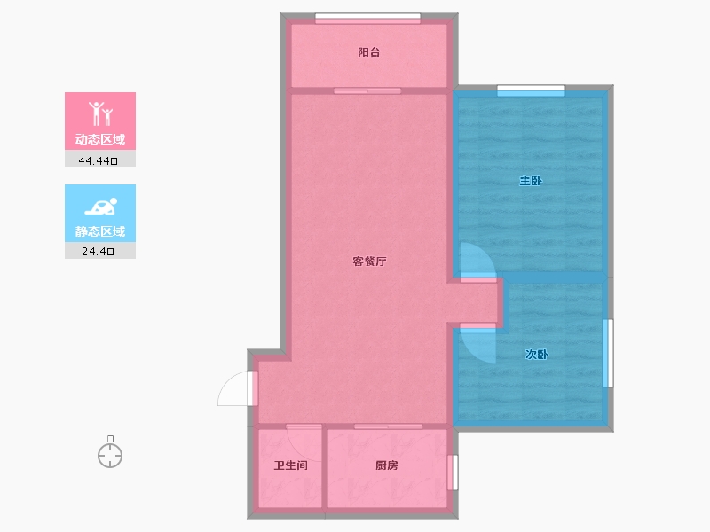 广东省-深圳市-海康大厦-61.53-户型库-动静分区