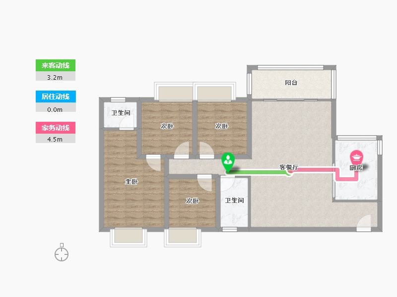 广东省-深圳市-君子广场（一冶广场）-94.78-户型库-动静线