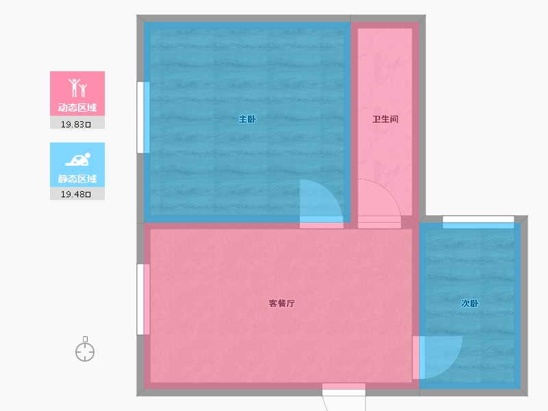 广东省-深圳市-梅兴苑(北区)-34.24-户型库-动静分区