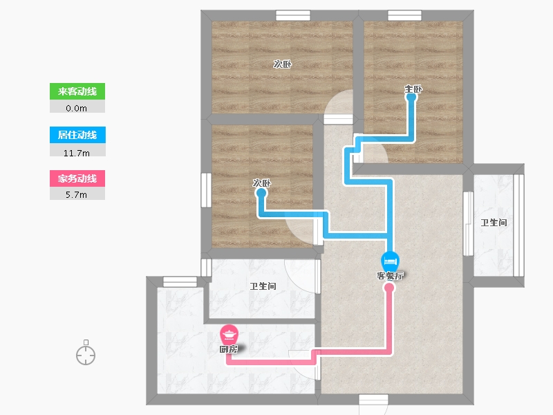 广东省-深圳市-高科利大厦-53.78-户型库-动静线