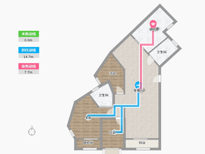 广东省-深圳市-益田花园豪园居-87.98-户型库-动静线