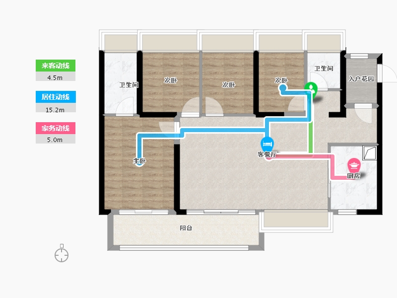 广东省-广州市-合生中央城-100.00-户型库-动静线