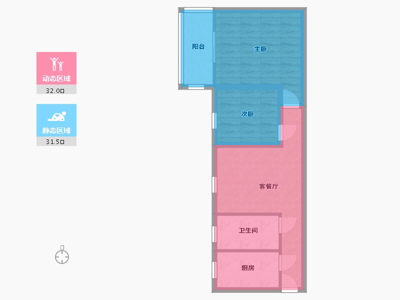 广东省-深圳市-彩天名苑-55.98-户型库-动静分区