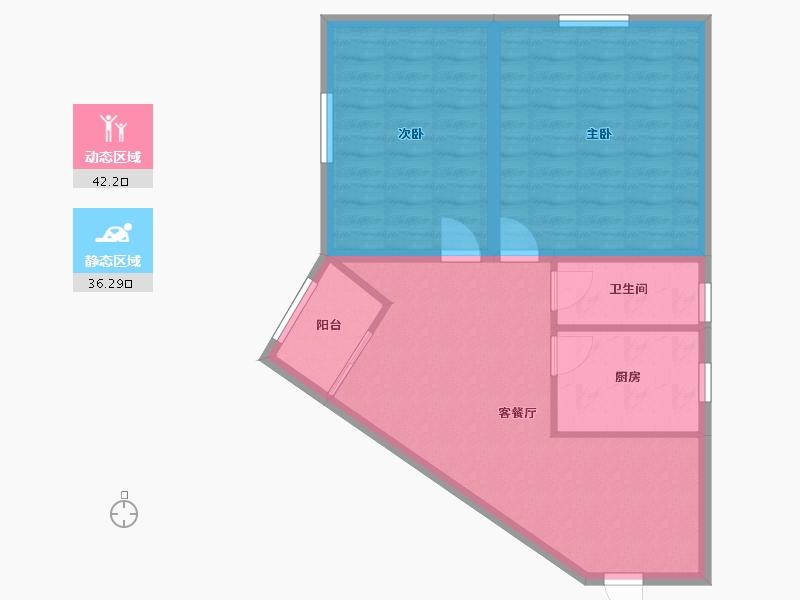 广东省-深圳市-荔林苑-70.75-户型库-动静分区