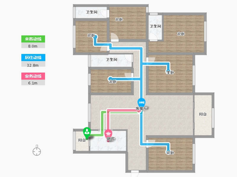 广东省-深圳市-香荔绿洲-163.54-户型库-动静线