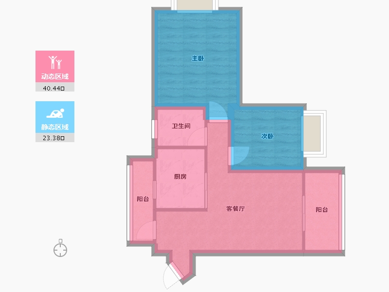 广东省-深圳市-星河雅居-56.23-户型库-动静分区