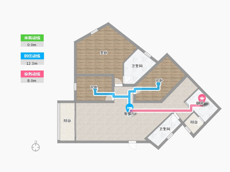 广东省-深圳市-益田花园豪园居-115.22-户型库-动静线