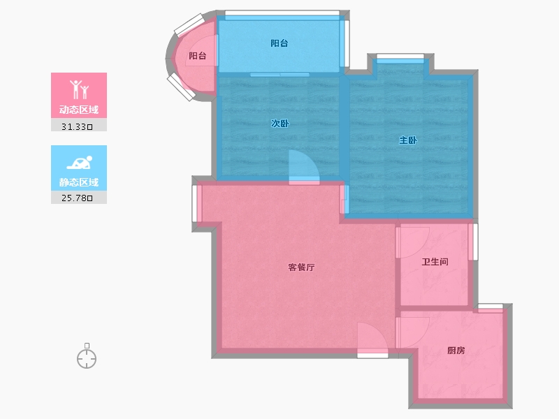 广东省-深圳市-华强花园-50.42-户型库-动静分区