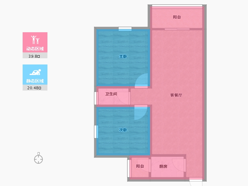 广东省-深圳市-骏皇嘉园-53.06-户型库-动静分区