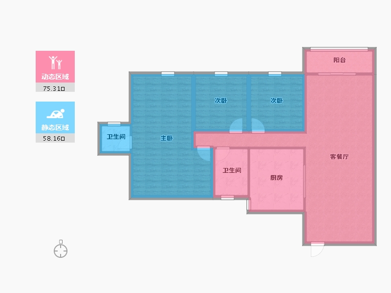 广东省-深圳市-东海花园（一期）-120.99-户型库-动静分区