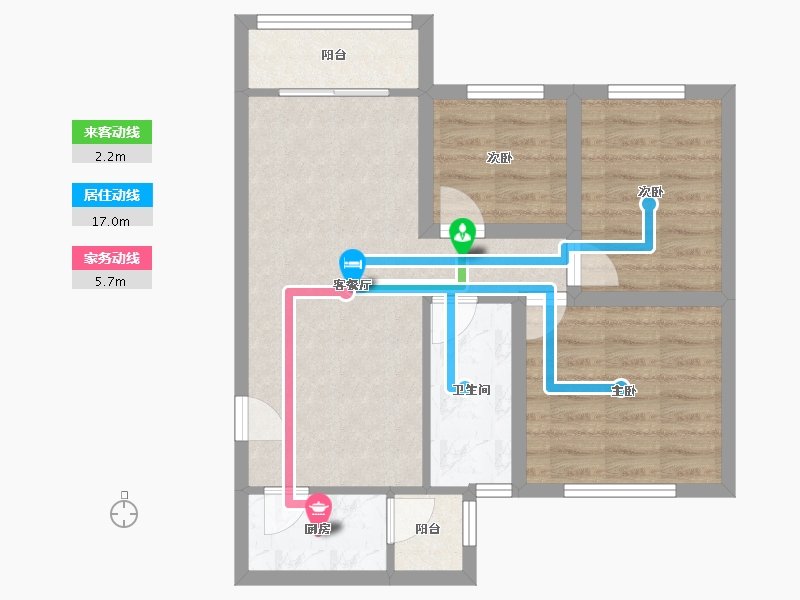 广东省-深圳市-艺丰花园(A区)-62.48-户型库-动静线