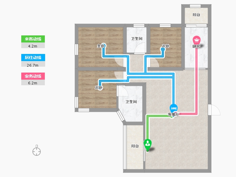 广东省-深圳市-中泰燕南名庭-77.19-户型库-动静线