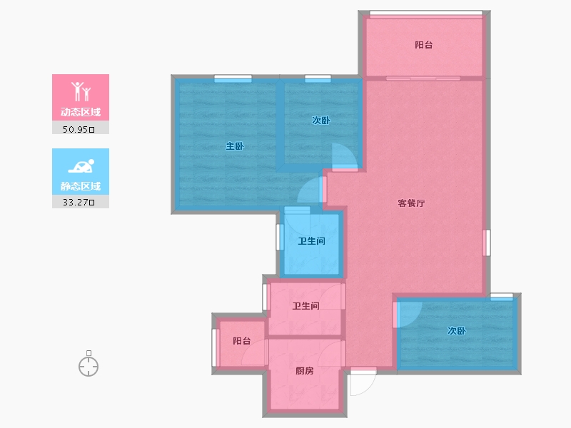 广东省-深圳市-宣嘉华庭-74.23-户型库-动静分区