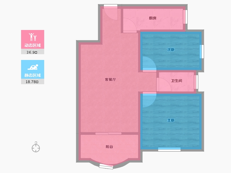 广东省-深圳市-碧华庭居-48.83-户型库-动静分区