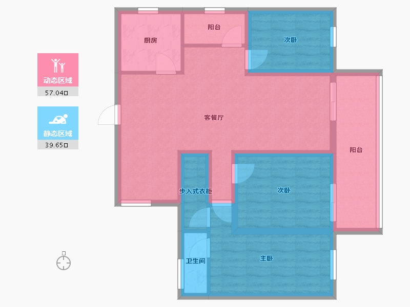 广东省-深圳市-景源华庭-85.43-户型库-动静分区