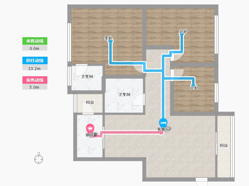 广东省-深圳市-好景豪园-98.30-户型库-动静线