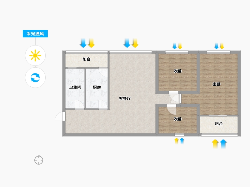 广东省-深圳市-核电花园西园-92.47-户型库-采光通风