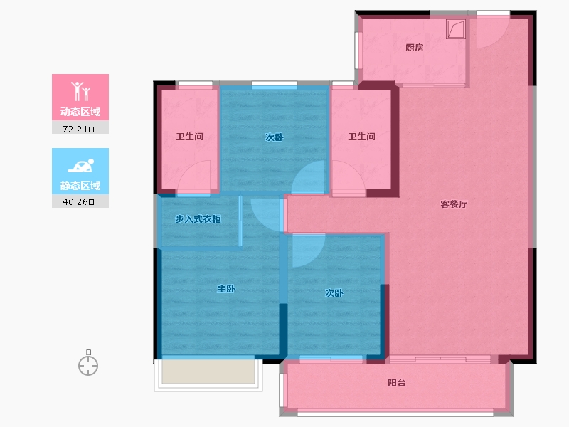 河南省-开封市-禹洲嘉誉府-101.60-户型库-动静分区