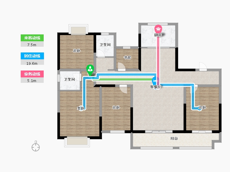 山东省-菏泽市-君子佳园-148.00-户型库-动静线