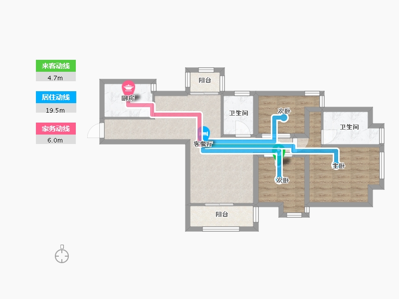 广东省-深圳市-彩云居-67.09-户型库-动静线