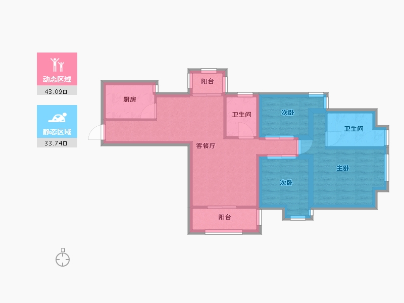 广东省-深圳市-彩云居-67.09-户型库-动静分区