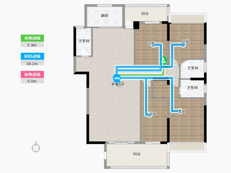 广东省-汕头市-香域滨江二期-173.36-户型库-动静线