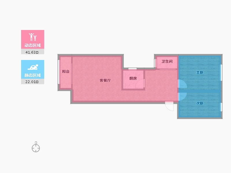 广东省-深圳市-福莲花园-56.52-户型库-动静分区