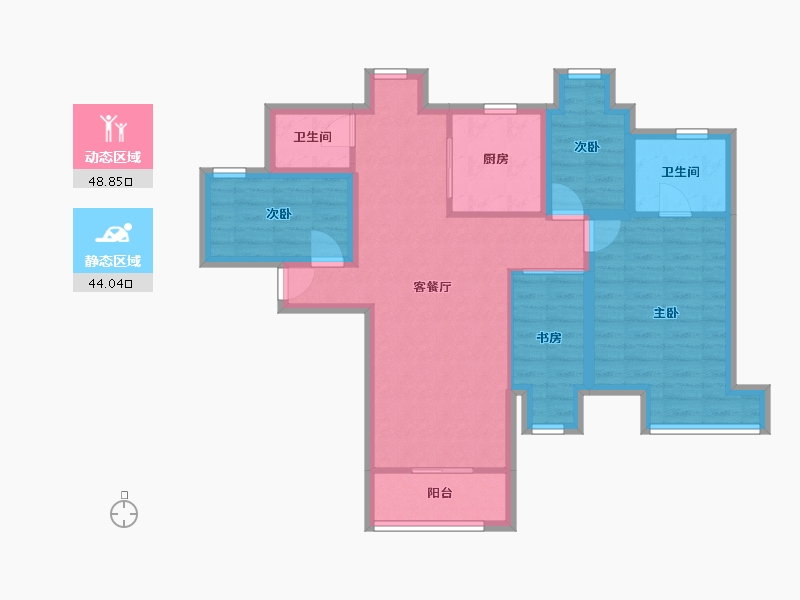 广东省-深圳市-全海花园-82.02-户型库-动静分区