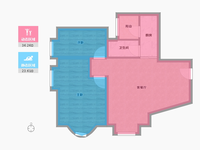 广东省-深圳市-嘉汇新城-52.96-户型库-动静分区