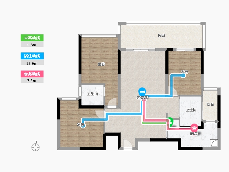 四川省-泸州市-恒利江悦明珠-104.02-户型库-动静线