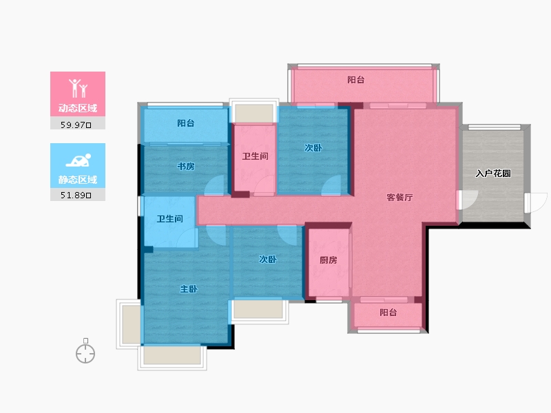 广西壮族自治区-玉林市-裕达-108.47-户型库-动静分区