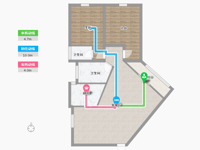 广东省-深圳市-荔林苑-88.86-户型库-动静线