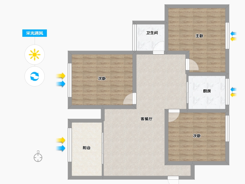 广东省-深圳市-全海花园-97.41-户型库-采光通风