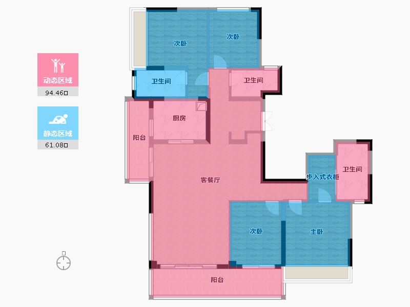 四川省-成都市-未来之城-148.80-户型库-动静分区