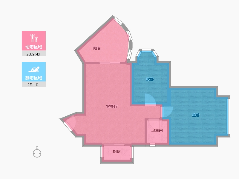 广东省-深圳市-星河雅居-57.49-户型库-动静分区