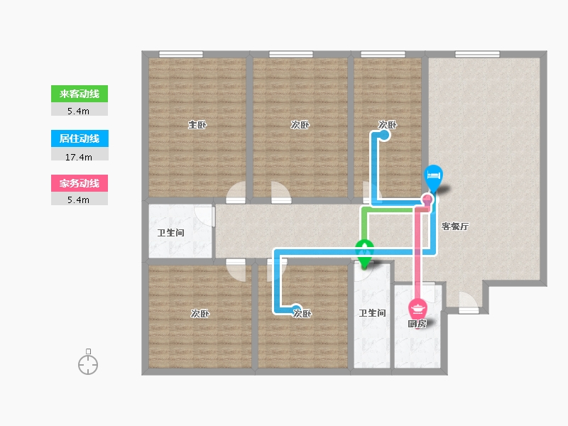 广东省-深圳市-侨香公馆-169.45-户型库-动静线