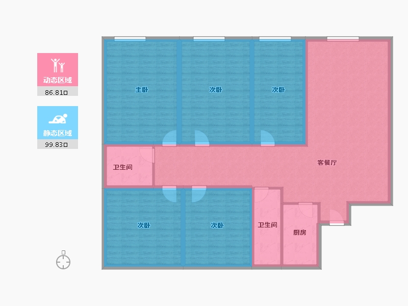 广东省-深圳市-侨香公馆-169.45-户型库-动静分区