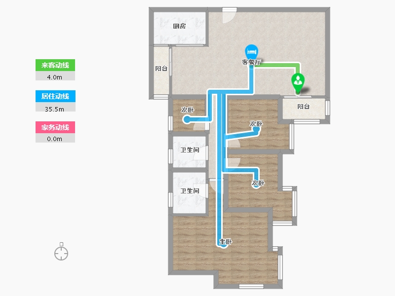 广东省-深圳市-彩云居-97.60-户型库-动静线