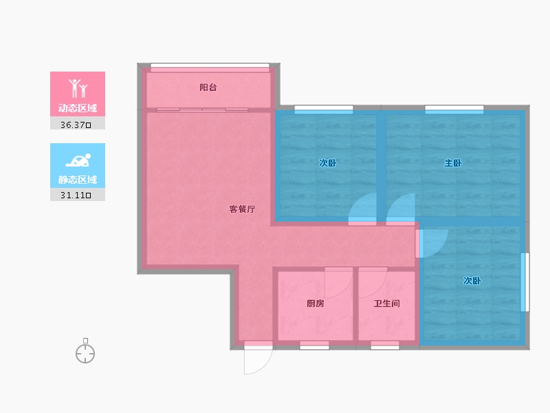 广东省-深圳市-高科利大厦-59.32-户型库-动静分区