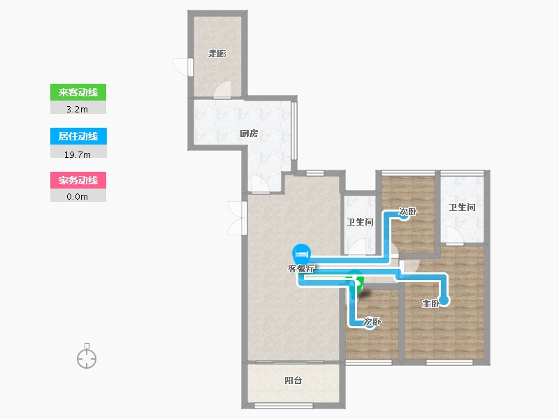 广东省-深圳市-天健公馆-104.27-户型库-动静线