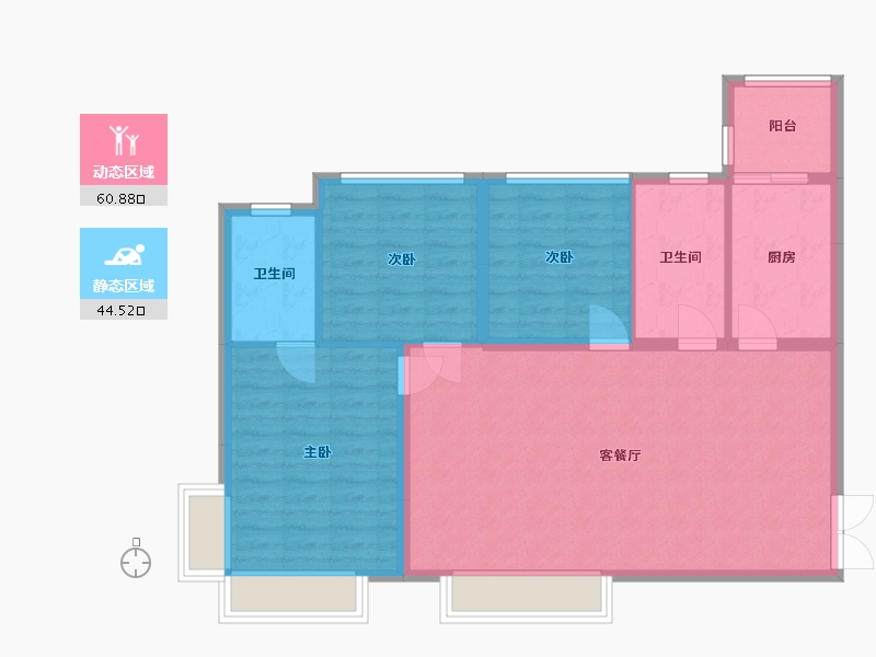 四川省-眉山市-万景峰汇-96.00-户型库-动静分区