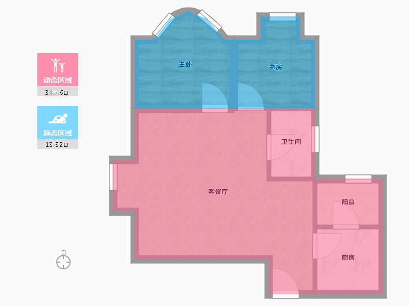 广东省-深圳市-嘉汇新城-42.20-户型库-动静分区