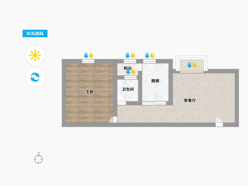 广东省-深圳市-宝瑞轩-34.28-户型库-采光通风