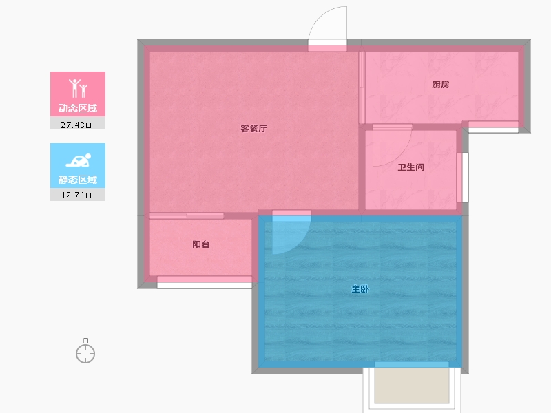 广东省-深圳市-裕康时尚名居-35.53-户型库-动静分区