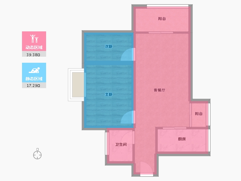 广东省-深圳市-鸿新花园-50.02-户型库-动静分区