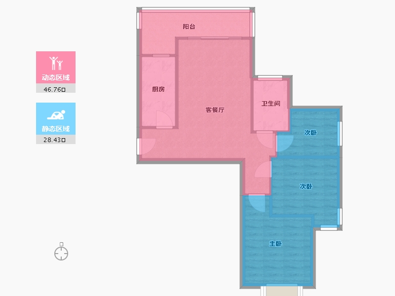 宁夏回族自治区-银川市-恒大名都-一期-78.30-户型库-动静分区