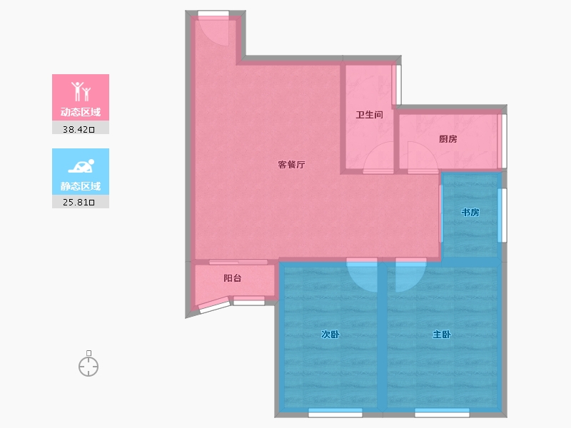 广东省-深圳市-艺丰花园(A区)-57.12-户型库-动静分区